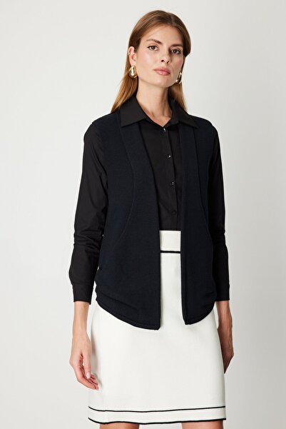 ON Відкритий довгий в'язаний жилет