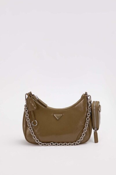 Levidor Mini Wallet Detailed Shoulder Bag Green