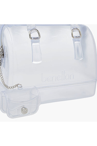 United Colors of Benetton UCB Logo Embossed Crossbody Bag with Coin Purse