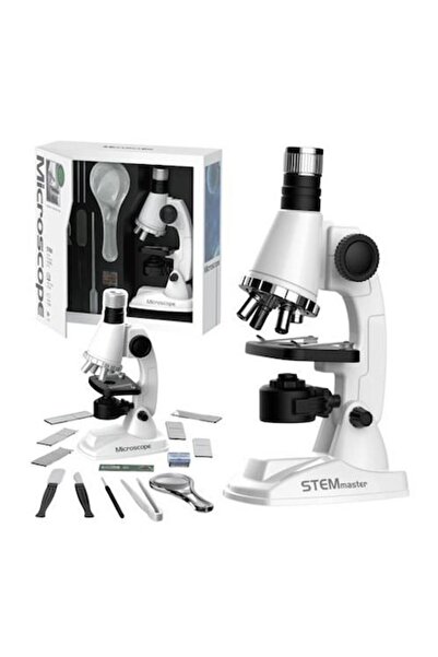 dalimag Educational Microscope for Children, LEANToys, white, 20x9.5x6.5cm, set with accessories