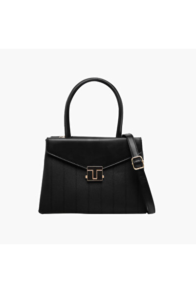 Adore حقيبة ساتشيل منقوشة بمقبض مزدوج