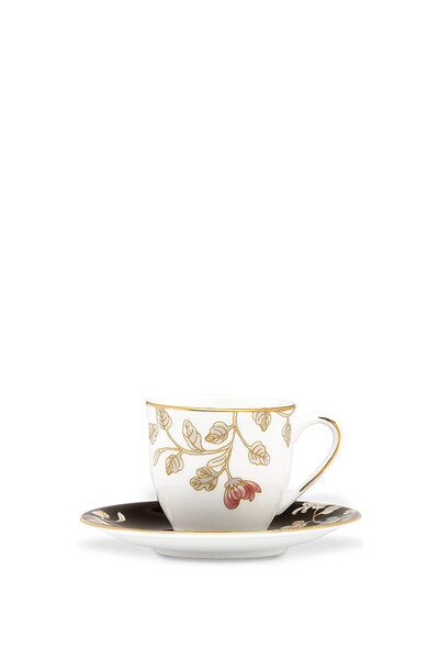 Lenox Marchesa Painted Camelia Türk Kahvesi Fincan ve Tabağı