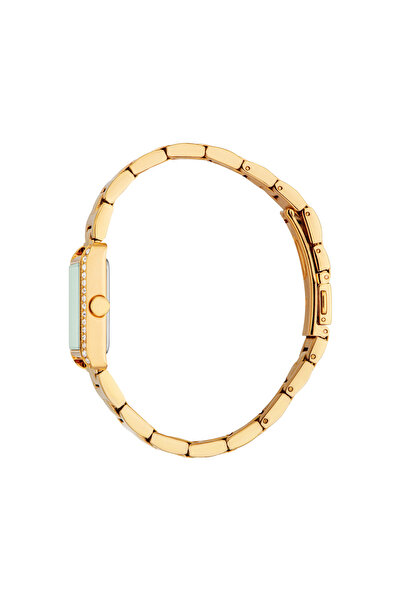 Esprit Women's Gold Stainless Steel, Dark Green | Es1l512m0055