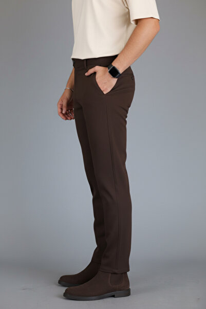hello7 Yandan Kemer Detaylı Slim Fit Erkek Pantolon