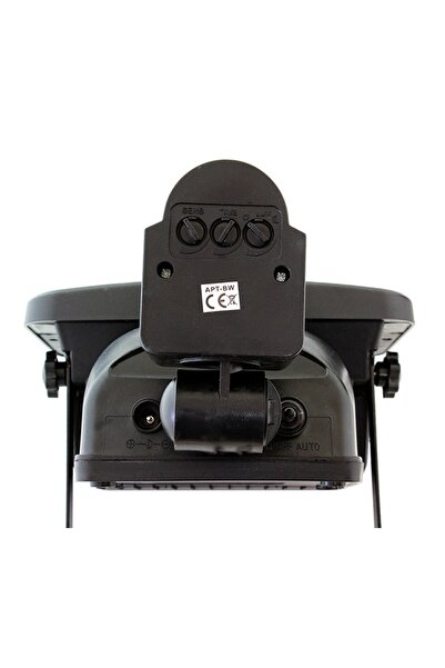 Aptel Proiector solar, senzor de miscare, 60 LED-uri, aluminiu, negru, 11.5×7.5×15 cm