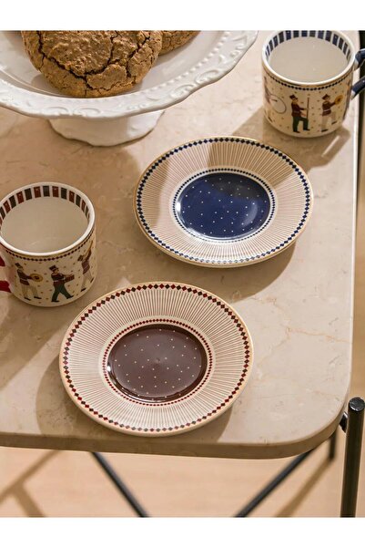 LC Waikiki Printed 2-Person Porcelain Coffee Cup Set 90 ml (W5)