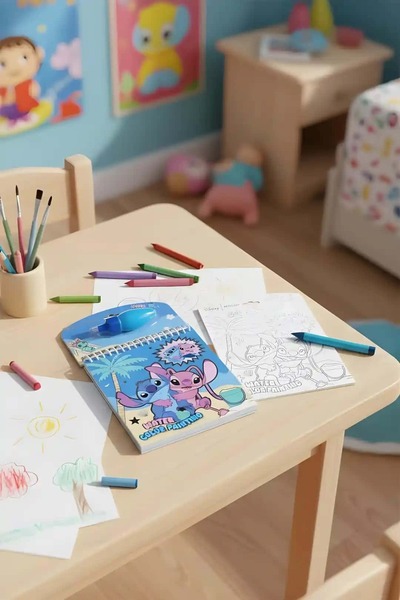 Disney Lilo&Stitch Lisanslı Stitch Koleksiyonu Suluboya Resim