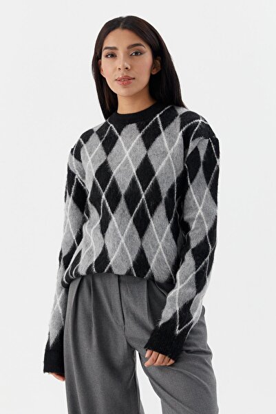 Shopping Shop Pulover cu model Baklava NEGRU