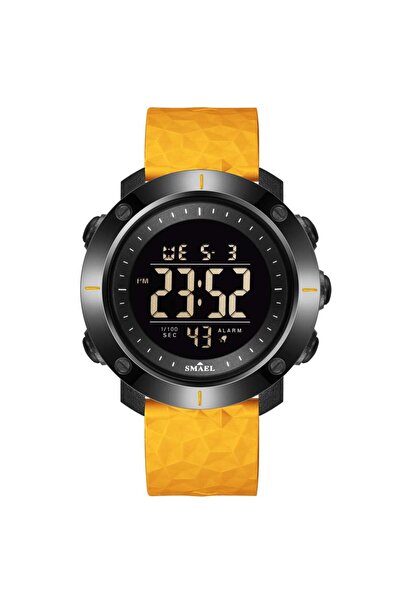 SMAEL Men's Watch Casual Sport Digital Display Water Resistant 5 ATM Orange