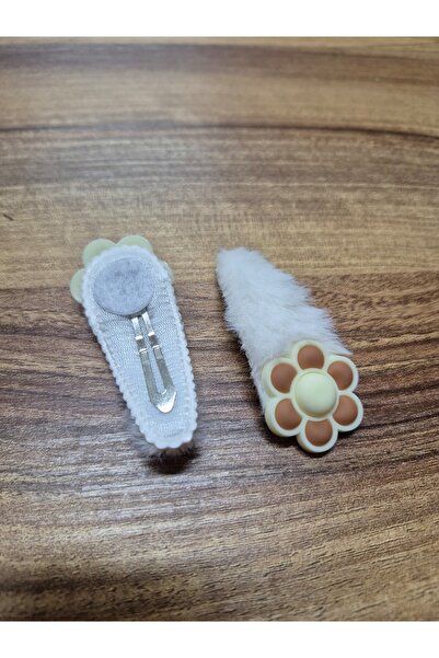 Melkady Aksesuar MelKady 549 - Πόρπη με βελούδινο λουλούδι - 1 τεμάχιο