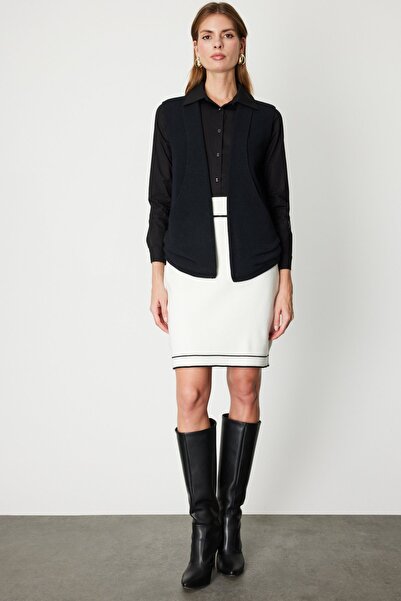 ON Open Front Long Knitted Vest