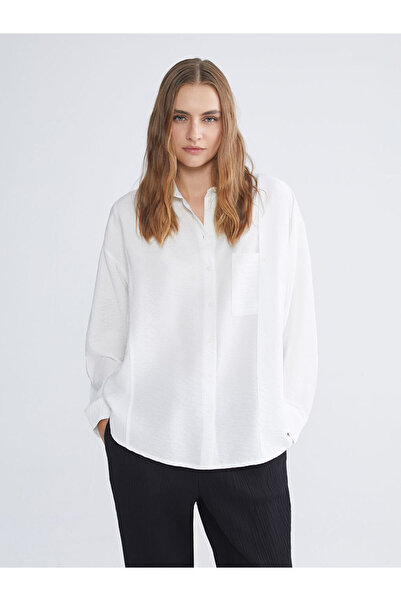 LC Waikiki Cămașă de damă oversize texturată