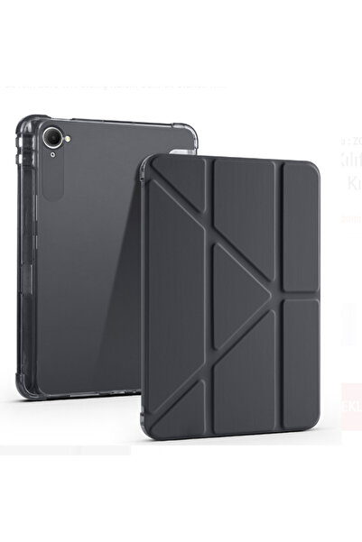 Fuchsia Redmi Pad K 8.8 inç Uyumlu Kalem Bölmeli Uyku Modlu Katlanabilir Trifolding Tablet Kılıfı