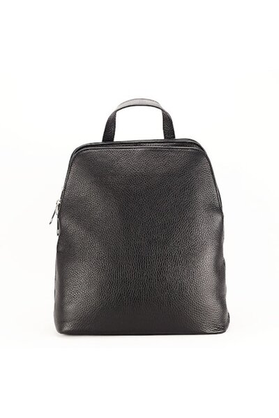 MADE İN ITALY Andra genuine leather backpack Black