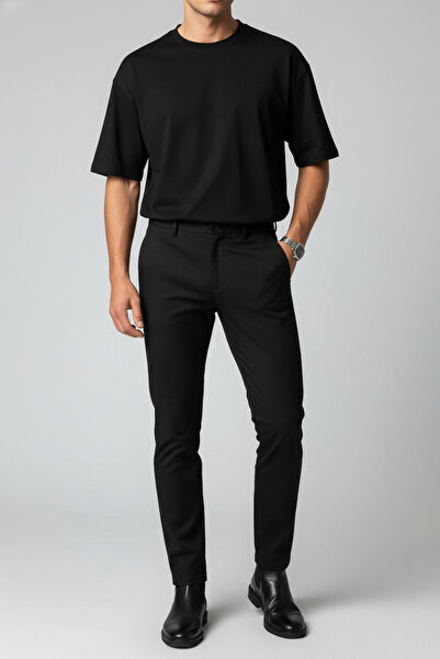 hello7 Slim Fit Kumaş Günlük Erkek Pantolon Tarz Sahibi, Rahat Kesim