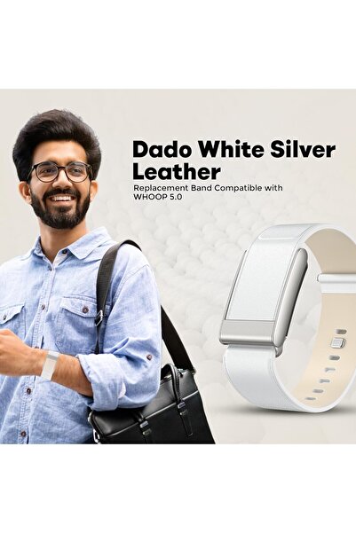 Specton Luxe Tapered Leather Replacement Band Compatible WHOOP 5.0, One, Peak, and Life Fitness Tr