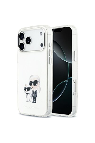 Karl Lagerfeld Carcasă pentru iPhone 17 Pro Max, IML Glitter cu logo-ul K&C H...