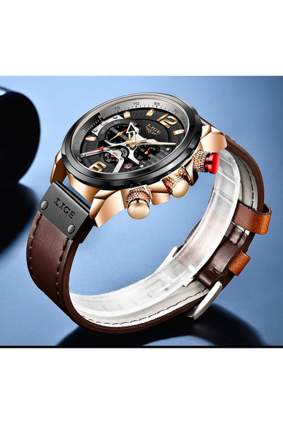 Lige Ανδρικό ρολόι Casual Chronograph με αυτόματο Quartz