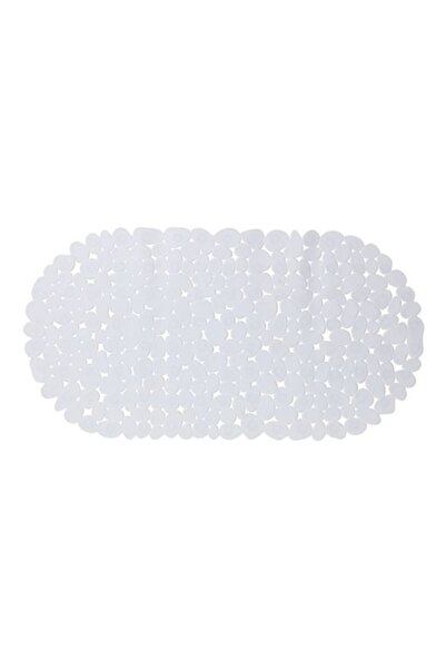 OEM Covoraș de baie antiderapant ISJ1475, model piatră, formă ovală, 68 x 35 cm