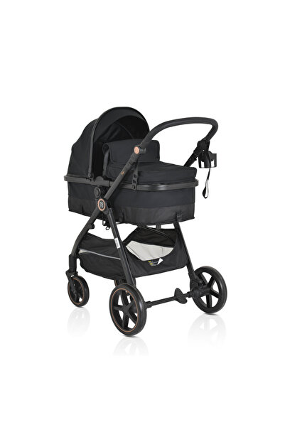 Moni Tokyo Black 2in1 convertible stroller up to 22 kg, Aluminum frame, Parental handle and backrest