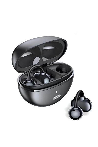 Go-Des سماعات أذن لاسلكية مزودة بمشبك للأذن وتقنية بلوتوث 5.3 وخاصية إلغاء الضوضاء ENC وتوصيل هوائي