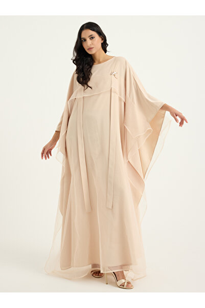 Store Wf Organze askili kaftan elbise