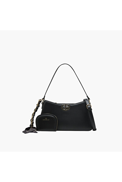 Chrisbella Monotone Crossbody Bag with Adjustable Strap and Wallet