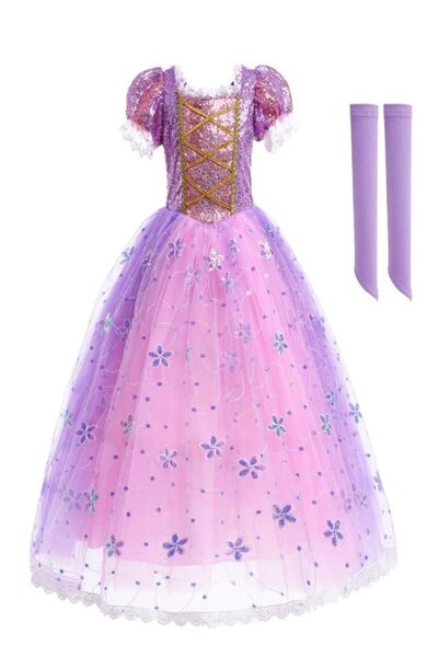 THK Costum Prințesă Rapunzel, Mov - 100 cm