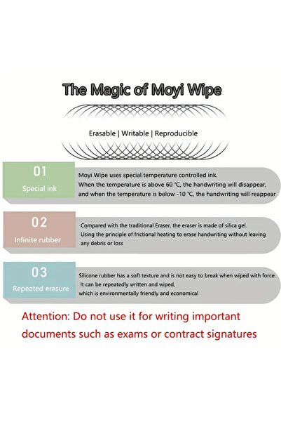 yiren Set 2 Pixuri cu radieră și cerneală termică