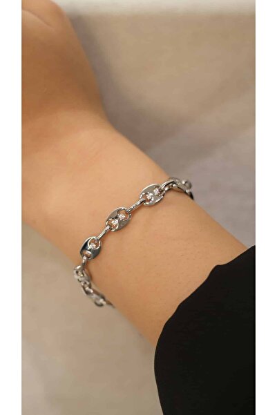 Jerie Silver Xp Almond Figure Bracelet