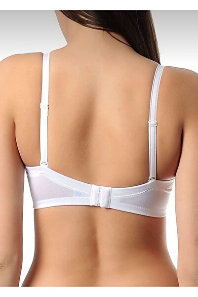 Yeni İnci Λευκό σουτιέν χωρίς στράπλες εφέ σύσφιξης με μείωση του μεγέθους