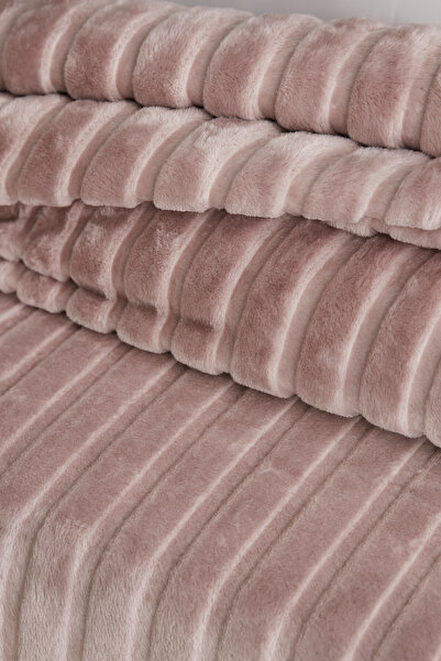 BED LİNE Gentle Tek Kişilik Battaniye 160*220 Pudra