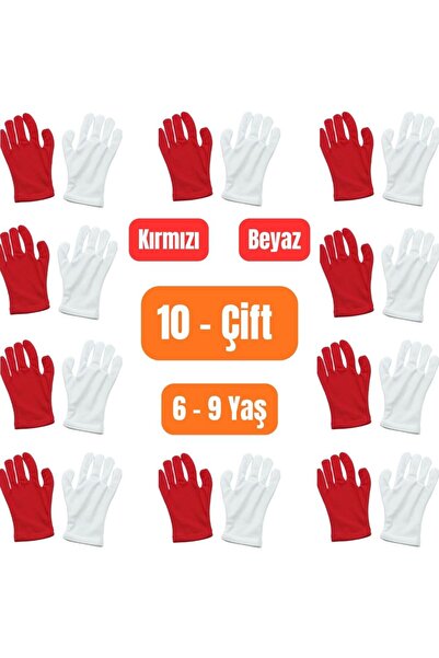 PAKER GİYİM 6-9 ani 10 perechi Copii Roșu Alb Activitate de spectacol Merasim...