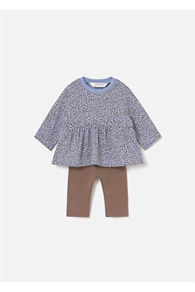 MAYORAL Baby Girl 4-Piece Top and Bottom Set Blue 2726