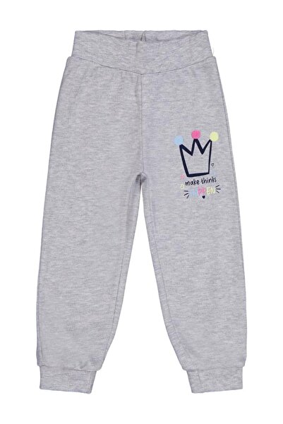 Civil Girls Φόρμα με στάμπα Happen για 2-5 ετών - Γκρι 3-4 ετών