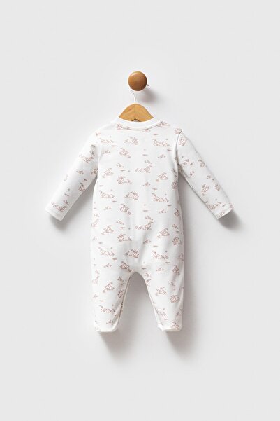 U.S. Polo Assn. 100% Cotton / 100% Cotton Baby Girl Booties Romper