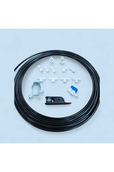 Genaric مجموعة التحلية تتضمن 10 امتار خرطوم اسود مع 14 قطعه من الملحقات