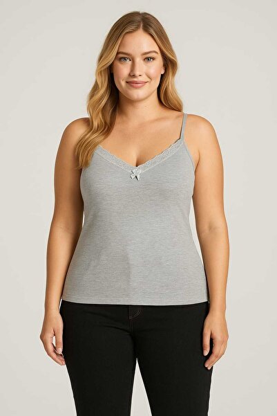 wear treasure Hnx Cotton Collar Lace Thin Strap Women's Undershirt