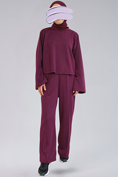 EN WOMAN Seasonal Crop Pants Set - Seasonal Fabric Crop & Straight Leg Pants ...