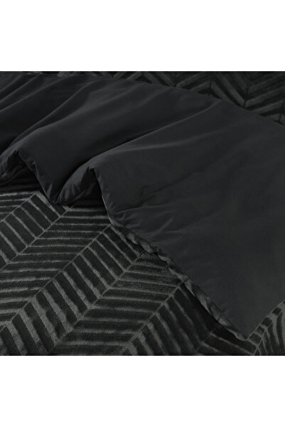 Sleeptime Set lenjerie de pat Chevron Teddy Anthracite