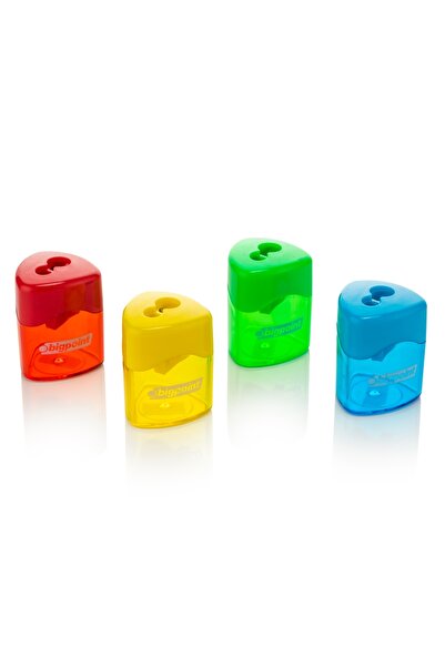 Bigpoint Double Storage Pencil Sharpener Trio X 12 Pieces