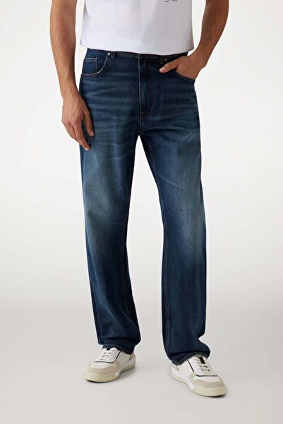 Guess Blugi denim pentru bărbați, albaștri