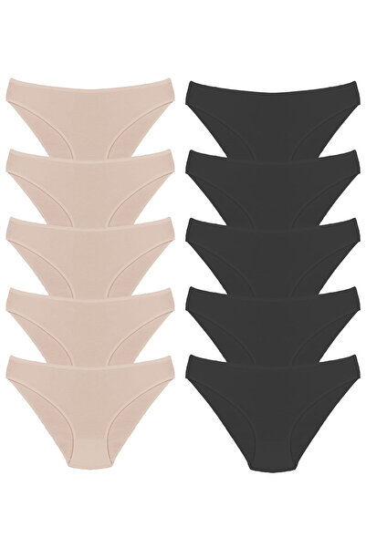 Onurel Pachet de 10 chiloți din bumbac cu atingere moale pentru bikini pentru femei