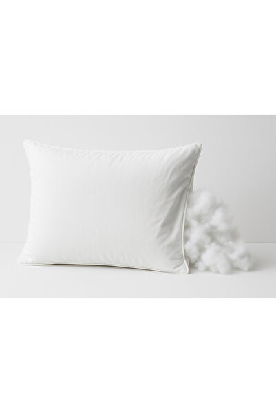 Binna Soft Comfort Touch Pamuklu Beyaz Slikon Dolgulu Yastık
