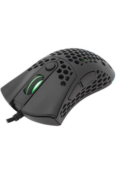 white shark Mouse Gaming cu fir SHURIKEN, 19.000 DPI