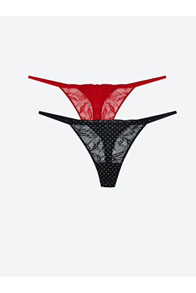 LC Waikiki Sparkling Choices from Shining Store Lace Thong Panties 2-Pack