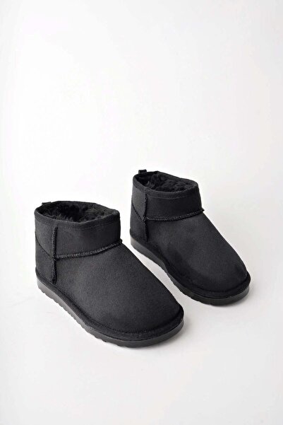 Etna Çocuk Kalın Taban İçi Tüylü Günlük Mini Yarım Bot