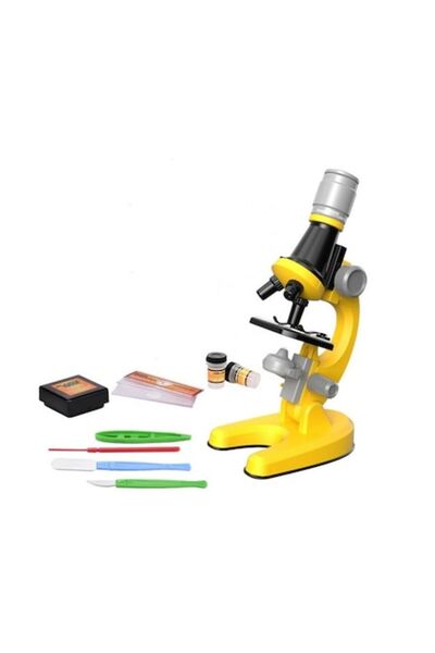dalimag Optical Microscope Set for Kids 100-1200x, Yellow