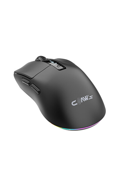 Claw's Venator 32000 Dpi Pixart PAW 3335 LCD Ekran - Kablosuz Gaming Mouse (2.4Ghz + BT + Type-C)