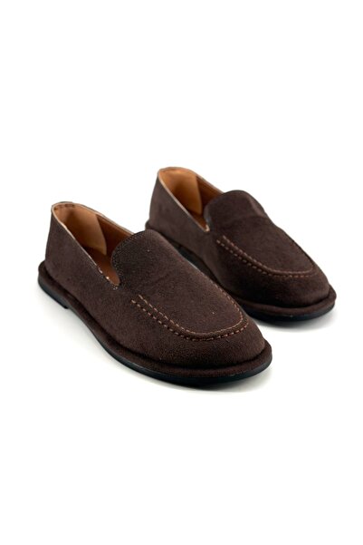 Shoebutik Баррель Гіркий кави Замша Жіночі мокасини